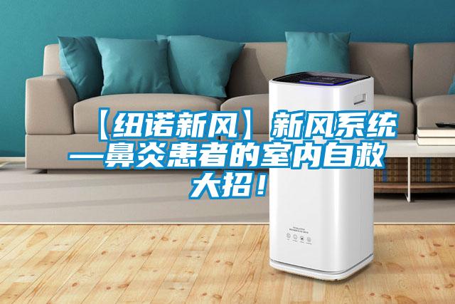 【紐諾新風】新風系統(tǒng)—鼻炎患者的室內自救大招！