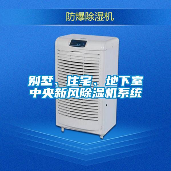 別墅、住宅、地下室中央新風(fēng)除濕機(jī)系統(tǒng)